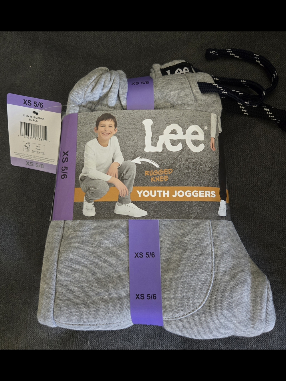 Lee Youth Joggers - Gray XS (5/6)